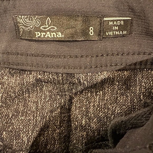 Prana hiking climbing pants black sz 8 active - Picture 4 of 6